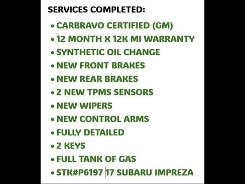 Used 2017 Subaru Impreza 2.0i AWD/4WD image 9