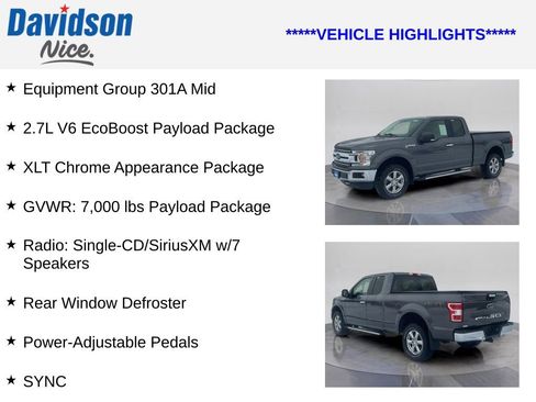 Used 2018 Ford F150 XLT w/ Equipment Group 301A Mid image 4