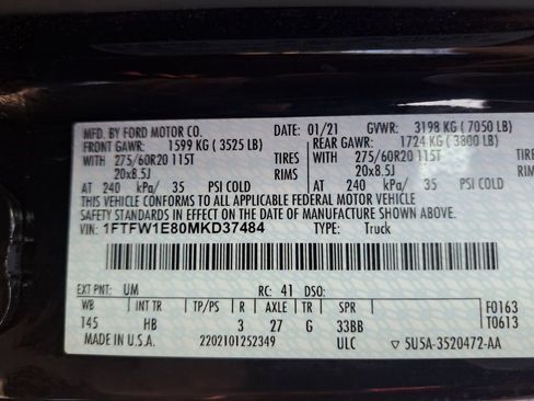 Used 2021 Ford F150 Lariat AWD/4WD image 37