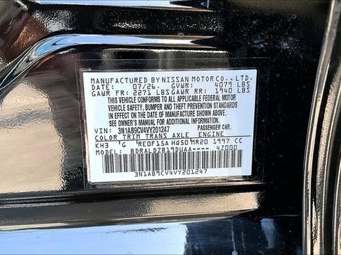 New 2027 Nissan Sentra SV w/ Floor Mat Package FWD image 13