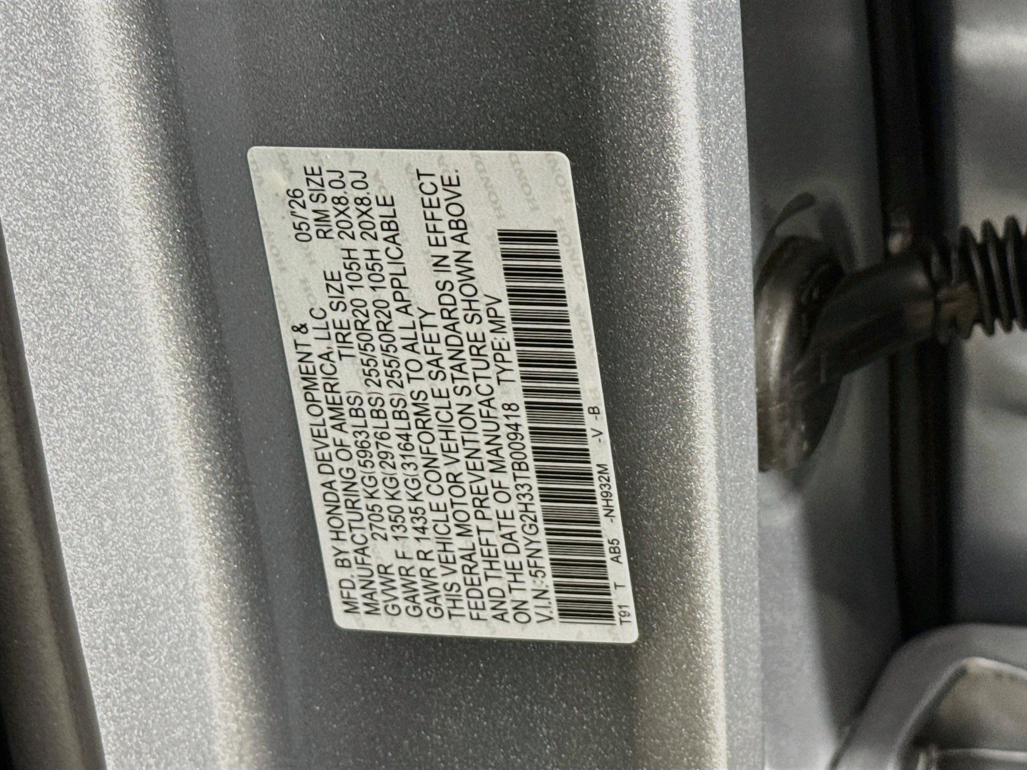 New 2026 Honda Pilot Sport image 39