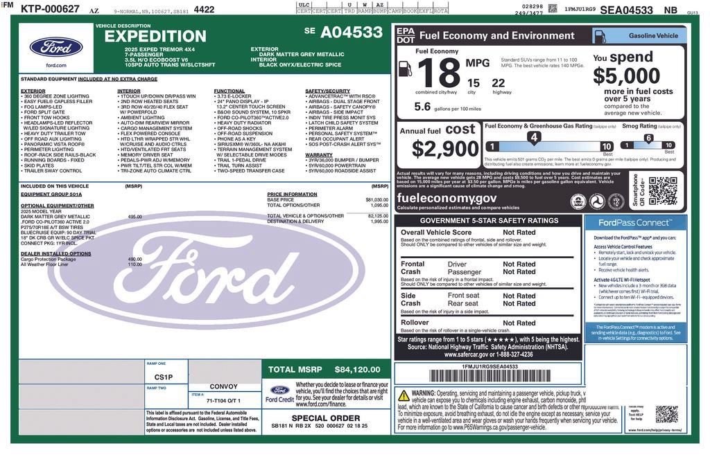 Used 2025 Ford Expedition Tremor AWD/4WD image 12