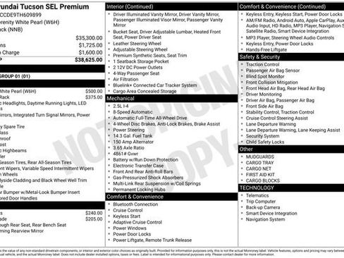 New 2026 Hyundai Tucson SEL AWD/4WD image 4