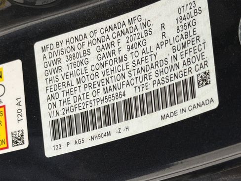 Used 2023 Honda Civic Sport image 22