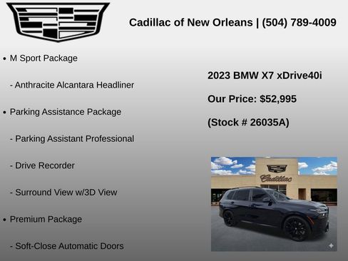 Used 2023 BMW X7 xDrive40i w/ M Sport Package AWD/4WD image 8