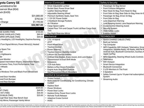 Used 2025 Toyota Camry SE image 24