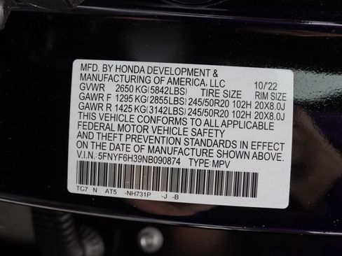 Used 2022 Honda Pilot Sport image 25