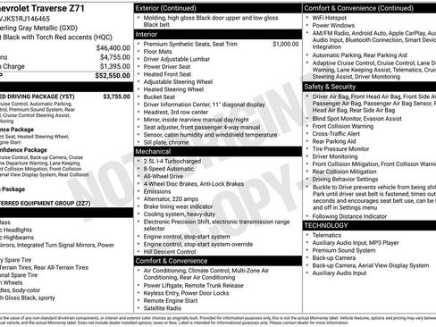 Used 2024 Chevrolet Traverse Z71 w/ Enhanced Driving Package AWD/4WD image 2
