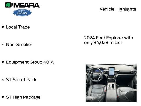 Used 2024 Ford Explorer ST w/ Equipment Group 401A AWD/4WD image 8