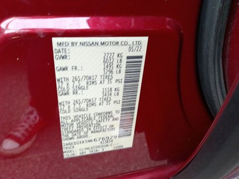 Used 2022 Nissan Frontier PRO-4X AWD/4WD image 39