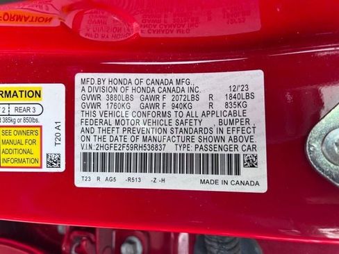 Used 2024 Honda Civic Sport image 14