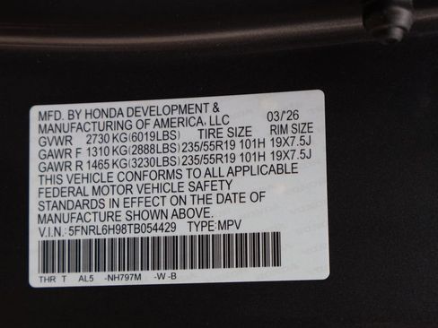 New 2026 Honda Odyssey Elite image 45