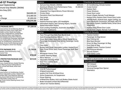 Used 2021 Audi Q7 3.0T Prestige w/ Prestige Package image 7