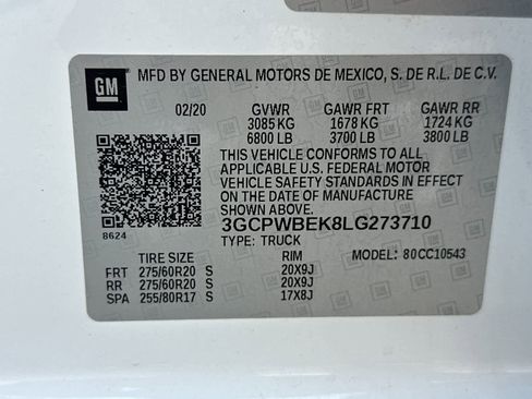 Used 2020 Chevrolet Silverado 1500 Custom w/ Custom Value Package image 26