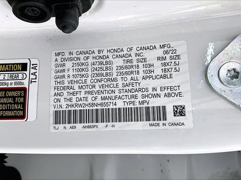 Certified 2022 Honda CR-V EX image 35