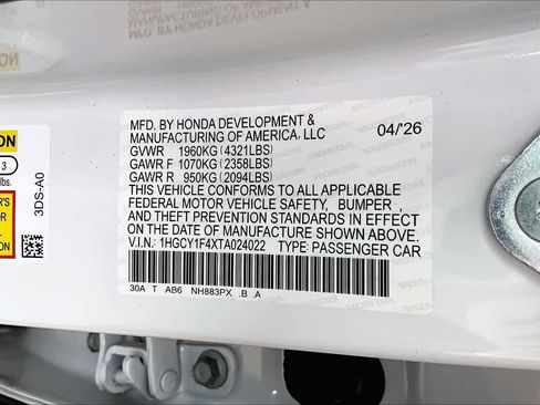 New 2026 Honda Accord SE image 20