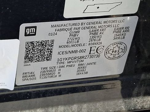 Used 2024 Cadillac XT6 Sport w/ LPO, ONYX Package AWD/4WD image 26