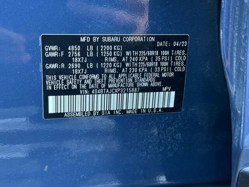 Certified 2023 Subaru Outback Onyx Edition image 35