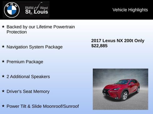 Used 2017 Lexus NX 200t AWD w/ Premium Package image 8