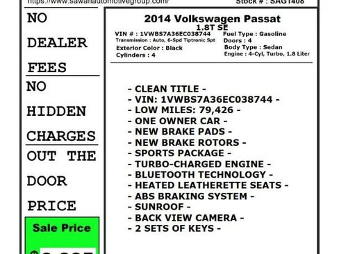 Used 2014 Volkswagen Passat 1.8T SE image 26