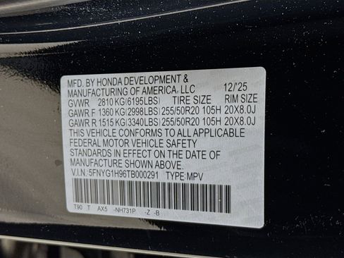 New 2026 Honda Pilot Black Edition image 40