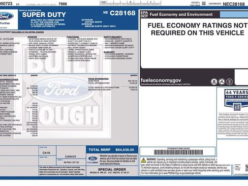 Used 2022 Ford F550 4x4 Crew Cab Super Duty w/ Power Equipment Group image 2