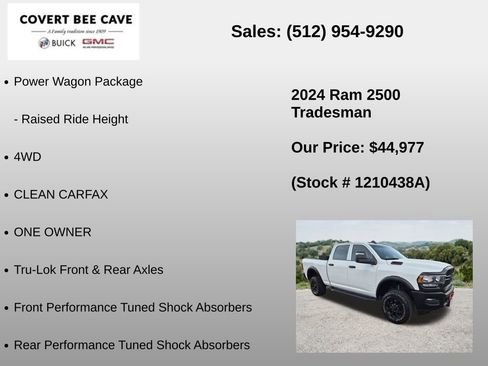 Used 2024 RAM 2500 Tradesman w/ Power Wagon Package AWD/4WD image 24