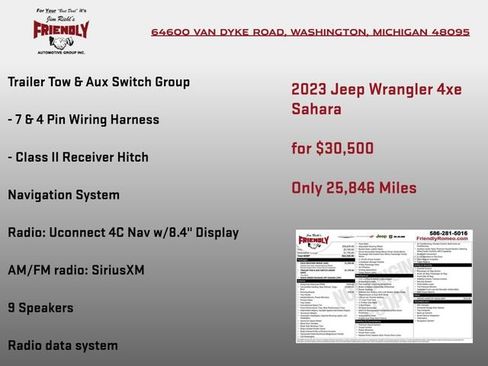 Used 2023 Jeep Wrangler Unlimited Sahara w/ Cold Weather Group AWD/4WD image 4