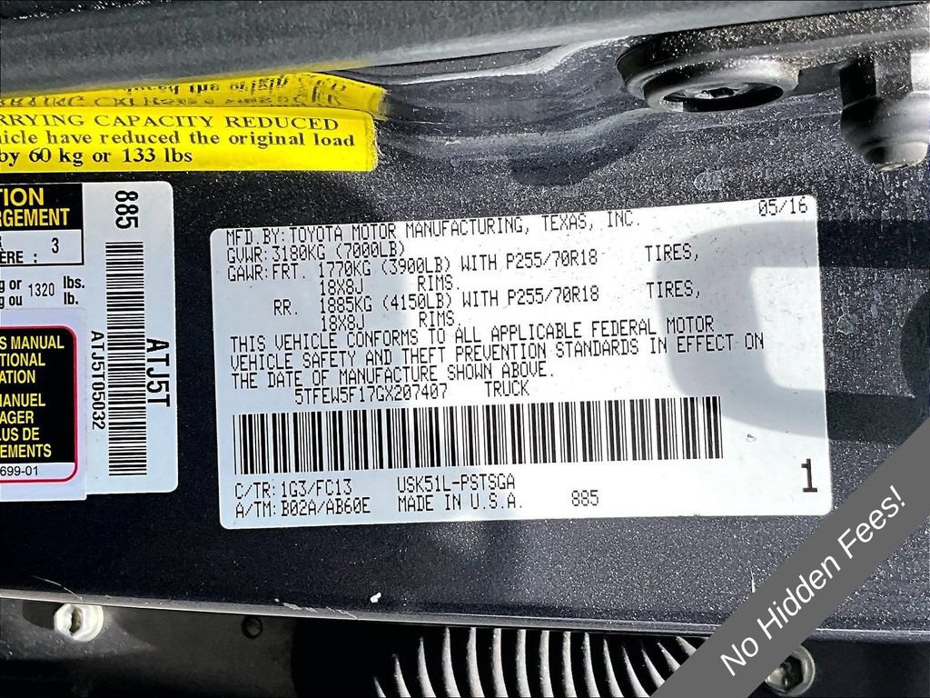 Used 2016 Toyota Tundra SR5 w/ SR5 Upgrade Package RWD image 31