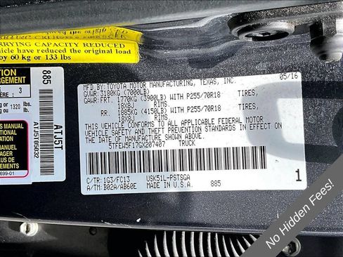 Used 2016 Toyota Tundra SR5 w/ SR5 Upgrade Package RWD image 31