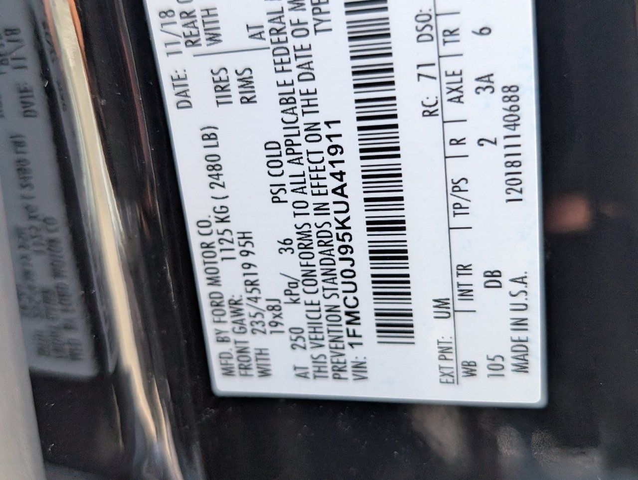 Used 2019 Ford Escape Titanium FWD image 22