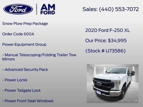 Used 2020 Ford F250 XL w/ Power Equipment Group AWD/4WD image 7