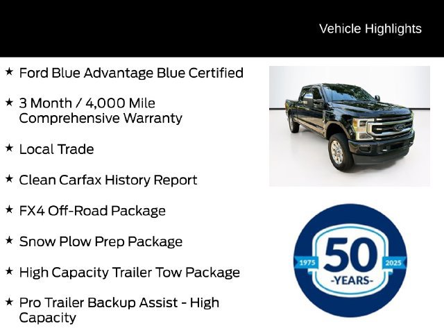 Certified 2021 Ford F250 Platinum w/ FX4 Off-Road Package AWD/4WD image 6