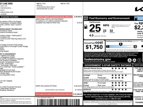 Used 2022 Kia Stinger GT-Line image 52