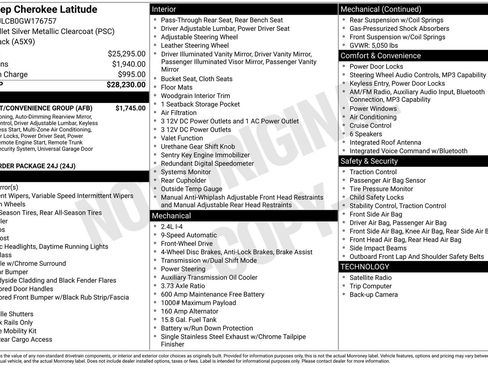 Used 2016 Jeep Cherokee Latitude w/ Comfort/Convenience Group image 8