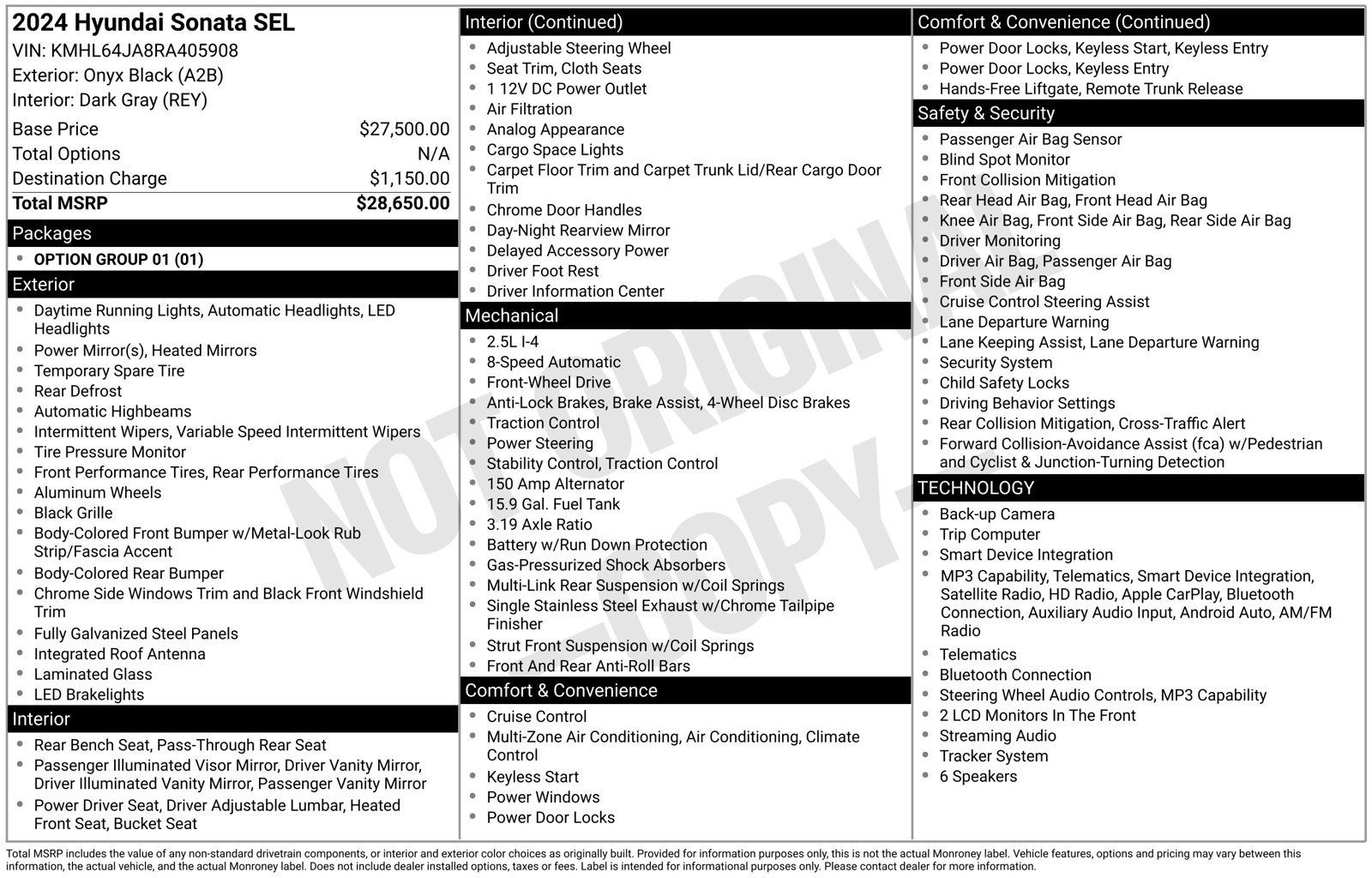 Used 2024 Hyundai Sonata SEL FWD image 31