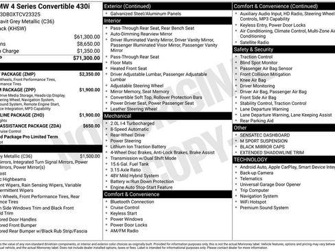 Used 2026 BMW 430i Convertible w/ M Sport Package RWD image 5