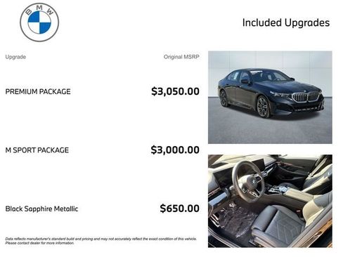 Certified 2024 BMW 540i xDrive w/ Premium Package AWD/4WD image 3