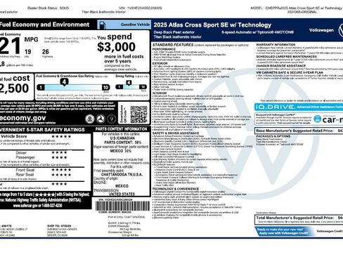 Used 2025 Volkswagen Atlas Cross Sport SE AWD/4WD image 5