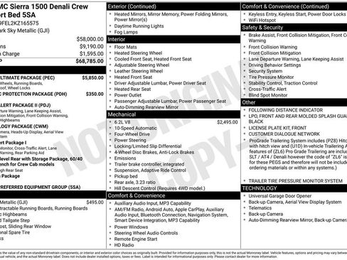 Used 2019 GMC Sierra 1500 Denali w/ Denali Ultimate Package AWD/4WD image 27