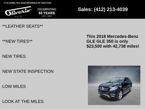 Used 2018 Mercedes-Benz GLE 350 4MATIC image 5