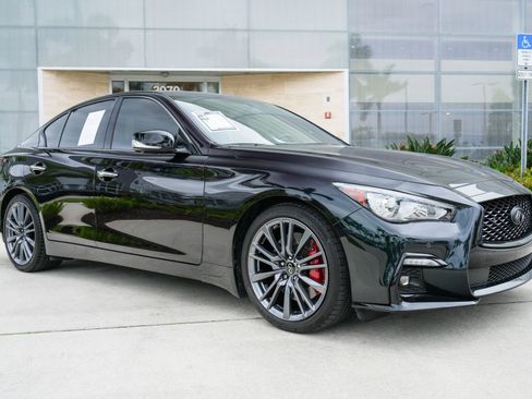 Used 2023 INFINITI Q50 Red Sport 400 w/ Black Opal Edition image 3