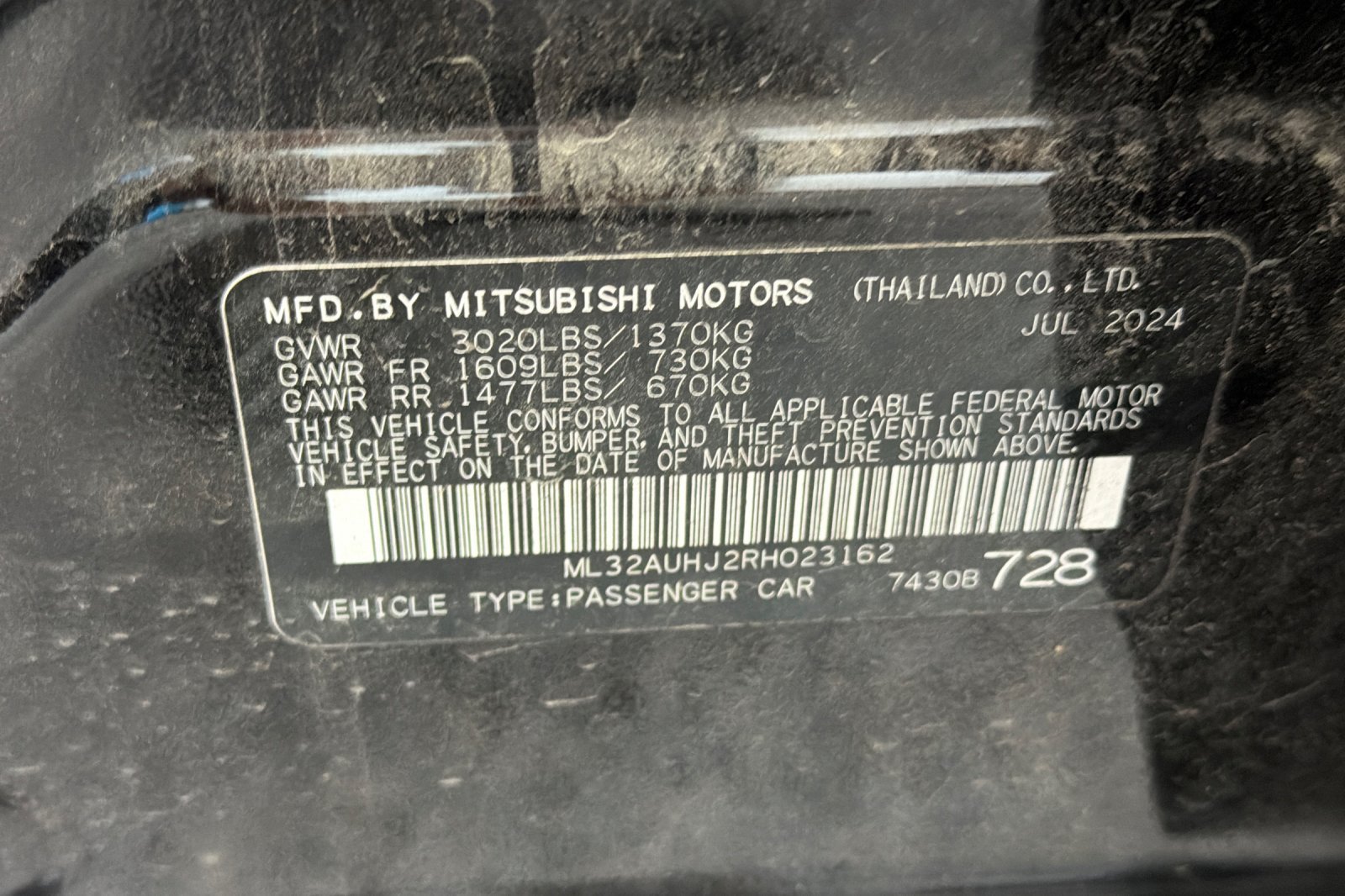 Used 2024 Mitsubishi Mirage ES FWD image 26