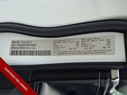 Certified 2021 Jeep Grand Cherokee L Overland w/ Advanced Protech Group III image 27