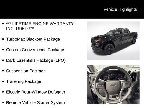 New 2026 Chevrolet Silverado 1500 Custom Trail Boss w/ Turbomax Blackout Package image 2