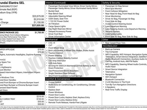Used 2024 Hyundai Elantra SEL w/ Convenience Package FWD image 24