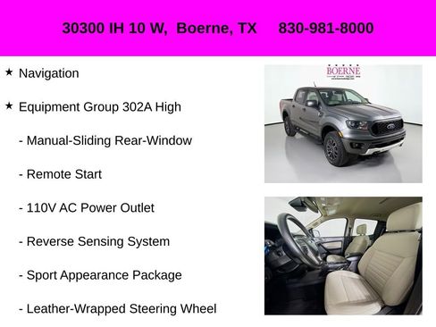 Used 2022 Ford Ranger XLT w/ Equipment Group 302A High image 10