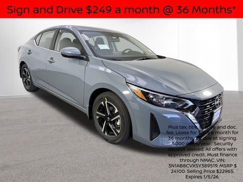 New 2025 Nissan Sentra SV image 3