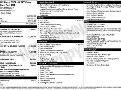 New 2025 GMC Sierra 3500 SLT w/ SLT Convenience Package image 30