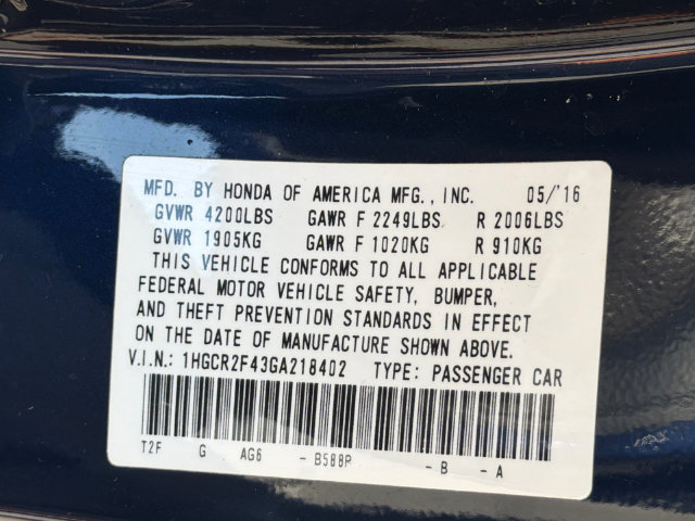 Used 2016 Honda Accord LX image 34
